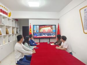 广西财瑞税务师事务所党支部组织观看二十大开幕盛况